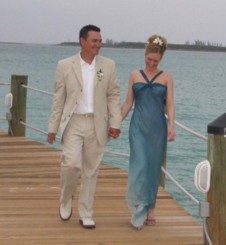 Chris and Emily Corbin on their wedding day.