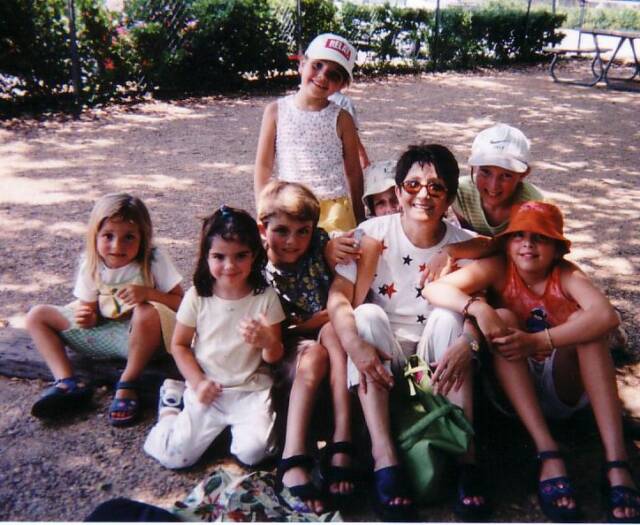 The Badoux family with Flo, Samantha Medile and Frances Vasquez