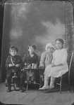 Ruggiero children, Easter in Philadelphia, 1919. Albert, Albina, Rose, and Mary