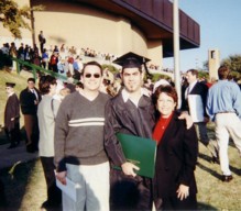 Chris, Brian, Flo, at Graduation from University of North Texas