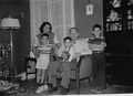 Corbins at Christmas, 1954